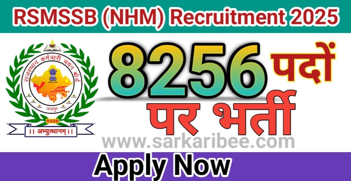 RSMSSB NHM Requirement 2025